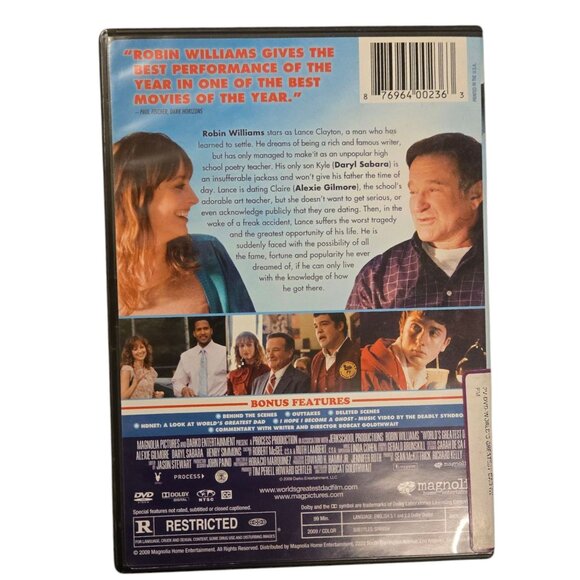 Worlds Greatest Dad DVD Robin Williams 2009 Alexie Gilmore Evan Martin - Picture 2 of 7